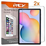 REY Pack 2X Pellicola salvaschermo per Samsung Galaxy Tab S6 Lite 10.4", Pellicole salvaschermo Vetro temperato, di qualità Premium Tablet