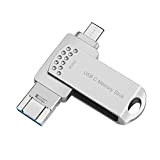 Richwell DD256G - Chiavetta USB da 256 GB, unità flash, USB C, per iPhone, memoria esterna, compatibile con iOS Mac, ...