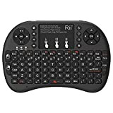 Rii Mini i8+ Wireless (layout QWERTY US) - Mini tastiera retroilluminata con mouse touchpad