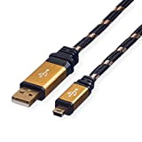ROLINE Cavo GOLD USB 2.0 connettore maschio mini tipo A 5 pin 0,8m