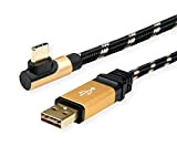 ROLINE GOLD - Cavo USB 2.0 reversibile USB A ST - USB C ST ad angolo di 90°, 0,8 m