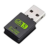 RUIZHI USB WIFI, Adattatore Wifi USB Per PC 600mbps Dual Band 2.4G/5.8GHz, Bluetooth 4.2 Wi-Fi USB Dongle Scheda Bluetooth Per ...