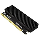 Sabrent Adattatore PCIe SSD M.2 NVME, Scheda PCIe X16/X8/X4 con dissipatore di calore in alluminio, Adattatore per SSD 1TB, SSD ...