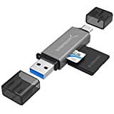 SABRENT Chiavetta USB, lettore micro SD, Lettore schede SD USB C e 3.0, Adattatore schede di memoria SD/flash cards per ...