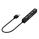Sabrent Hub USB 2.0, Ciabatta multipresa USB, Sdoppiatore USB, 4 Porte, per PS4/PS5, PC da gioco, laptop, chiavetta USB, notebook, ...