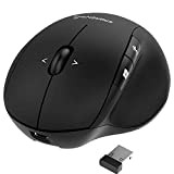 Sabrent Mouse Wireless, Mouse bluetooth, Mouse wireless con funzione 4D, ricaricabile, senza fili, da 2,4 GHz, con risoluzione regolabile (MS-WRCH)