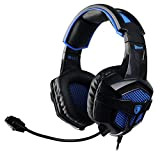 Sades sa-739 B Power PC Gaming Cuffie Stereo, Colore: Nero/Blu