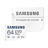 Samsung Carte Mémoire microSDHC Pro Plus 64 Go UHS Classe de Vitesse 3, Classe 10 pour Action Cam, Smartphone et ...
