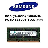 Samsung DDR3, 1600 MHz, memoria (Pc3L 12800S) Ram 8 GB