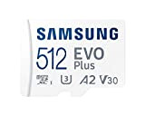 Samsung Evo Plus microSD SDXC U3 Classe 10 A2 Scheda di memoria 130MB/s con adattatore SD 2021 (512GB)