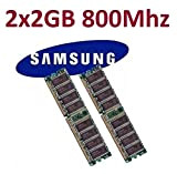 Samsung M378T5663QZ3-CF7 - Modulo RAM da 4 GB (doppio canale, 2 x 2 GB), 240 PIN, a doppia faccia per ...