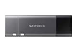 Samsung Memorie Duo Plus USB Flash Drive, USB 3.1, Type-C, Velocità di Lettura Fino a 300 MB/s, 64 GB, Grigio ...