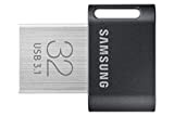Samsung Memorie Fit Plus USB Flash Drive, USB 3.1, Type-A, Velocità di Lettura Fino a 200 MB/s, 32 GB, Grigio ...