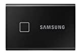 Samsung Memorie T7 Touch MU-PC2T0K SSD Esterno Portatile da 2 TB, USB 3.2 Gen 2, 10 Gbps, Tipo-C, Nero