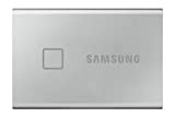 Samsung Memorie T7 Touch MU-PC2T0S SSD Esterno Portatile da 2 TB, USB 3.2 Gen 2, 10 Gbps, Tipo-C, Silver