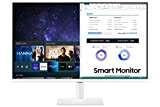 Samsung Smart Monitor M5 (S27AM503), Flat 27", 1920x1080 (Full HD), Piattaforma Smart TV (Amazon Video, Netflix), Airplay, Mirroring, Office 365, ...