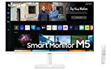 Samsung Smart Monitor M5 (S27BM501), Flat 27'', 1920x1080 (Full HD), Piattaforma Smart TV (Amazon Video, Netflix), Airplay, Mirroring, Office 365, ...