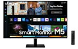 Samsung Smart Monitor M5 (S27BM502), Flat 27'', 1920x1080, Full HD, Piattaforma Smart TV (Amazon Video, Netflix), Airplay, Mirroring, Office 365, ...