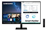 Samsung Smart Monitor M5 (S32AM502), Flat 32", 16:9, 1920x1080 (Full HD), Piattaforma Smart TV (Amazon Video, Netflix), Airplay, Mirroring, Office ...