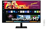 Samsung Smart Monitor M7 (S32BM702), Flat 32'', 3840x2160 (UHD 4K), Piattaforma Smart TV (Amazon Video, Netflix), Airplay, Mirroring, Office 365, ...