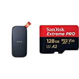 SanDisk 2TB SSD Portatile, Velocità di Lettura Fino a 520 MB/s, Nero