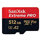 SanDisk 512 GB Extreme PRO scheda microSDXC + adattatore SD + RescuePRO Deluxe, fino a 200 MB/s, prestazioni app A2, ...