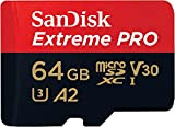 SanDisk 64 GB Extreme PRO scheda microSDXC + adattatore SD + RescuePRO Deluxe, fino a 200 MB/s, prestazioni app A2, ...