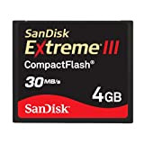 SanDisk Compact Flash Extreme III (CF) Scheda di memoria 4 GB