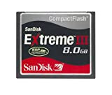 SanDisk Compact Flash Extreme III(CF) Scheda di memoria 8 GB (Confezione originale)