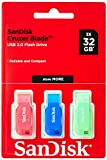 SanDisk Cruzer Blade Unità flash USB da 32 GB, 3 Pack