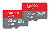 SanDisk Doppio Pacco Ultra Scheda di Memoria microSDXC con Adattatore SD, fino a 120 MB/s, Prestazioni dell'App A1, Clase 10, ...