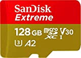 SanDisk Extreme 128 GB Scheda microSD per Mobile Gaming, Prestazioni dell'App A2, Supporta Grafica Gioco AAA/3D/VR e Video 4K UHD, ...