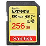 SanDisk Extreme 256 GB scheda di memoria, SDXC fino a 150 MB/sec, Classe 10, U3, V30