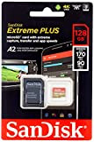 SanDisk Extreme Plus Scheda di Memoria microSDXC da 128 GB e Adattatore SD con App Performance A2 e Rescue Pro ...