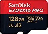 SanDisk Extreme Pro 128 GB scheda di memoria microSDXC e adattatore SD con App Performance A2 e Rescue Pro Deluxe, ...