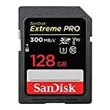 SanDisk Extreme PRO, Scheda di memoria da 128 GB SDXC fino a 300 MB / s, UHS-II, Classe 10, V90, ...