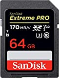 SanDisk Extreme PRO, Scheda Di Memoria Da 64 GB SDXC Fino A 170 MBs, Nero