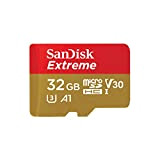 SanDisk Extreme Scheda di Memoria microSDHC da 32 GB e Adattatore SD con App Performance A1 e Rescue Pro Deluxe, ...