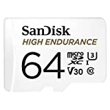 SanDisk High Endurance microSDXC 64GB + SD Adapter - for Dashcams & home monitoring
