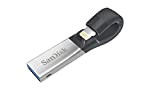 Sandisk iXpand USB 3.0 Unità Flash Da 64 Gb Per Iphone E Ipad, Nero Argento