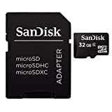 SanDisk Scheda di Memoria MicroSDHC 32 GB Classe 4 con Adattatore SD