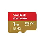 SanDisk Scheda microSDXC Extreme da 1 TB + adattatore SD + RescuePRO Deluxe, fino a 190 MB/s, con prestazioni app ...