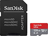 SanDisk Ultra 128 GB Scheda di Memoria microSDXC + Adattatore SD, con A1 App Performance, Velocità fino a 120 MB/sec, ...