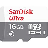 SanDisk Ultra Android Scheda di Memoria MicroSDHC da 16 GB con Adattatore, Velocità fino a 80 MB/s Classe 10