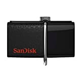 Sandisk Ultra Dual USB Drive 3.0 256GB, Velocità di lettura fino a 150 MB/s, Nero