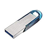 Sandisk Ultra Flair 64 GB, Chiavetta USB 3.0, Velocità di Lettura fino a 150 MB/s, Blu