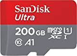 Sandisk Ultra MICROSD UHS-I - Scheda di memoria flash da 200 GB (SDSDQUAN-200G-A4A)