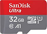 SanDisk Ultra Scheda di Memoria microSDXC con Adattatore SD, fino a 120 MB/s, Prestazioni dell'App A1, Clase 10, U1, 32 ...