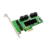 SATA III (6 Gbps) IOCREST 8-port PCI-Express Scheda di controllo - verde