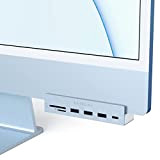 Satechi Hub a Pinza USB-C - Porta Dati USB-C, Dati USB-A 3.0, Lettore Schede Micro/SD Compatibile con Apple Studio Display ...